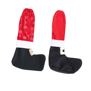

2pcs Table Leg Covers Lovely Christmas Chair Leg Cover for Restaurant Dinner Room