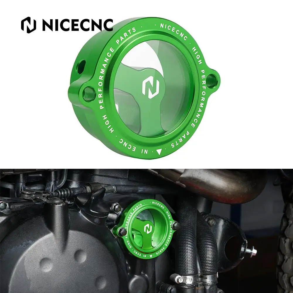 NiceCNC Крышка масляного фильтра мотоцикла для Kawasaki KLR650 KLR 650 1987-2022 2021 2020 2019 2018 2017 2016 CNC