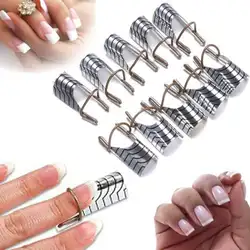 Горячая продажа 5 шт для женщин многоразовый алюминиевый УФ-гель, акриловый наконечник для ногтей