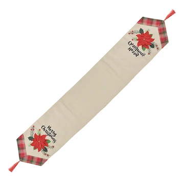 

Party Dinner Non-slip Table Runner Christmas Table Flag Tea Table Desktop Decoration Cartoon Festival Table Cloth