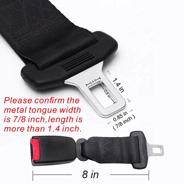 Universal Car Seat Belt Clip Extension Plug 20mm Adjustable Safety