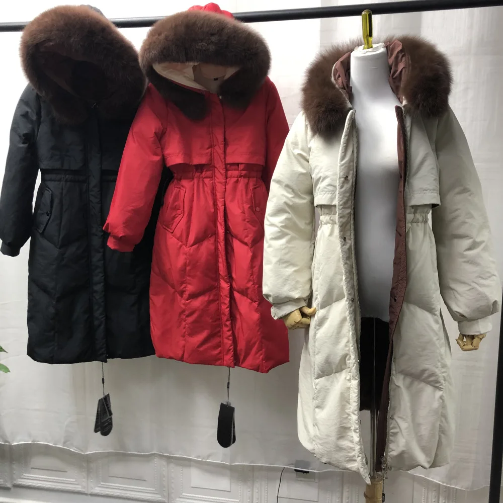 Новые зимние продукты, Южная Корея, Женская ветровка, пуховик, женский, средней длины, стиль, пуховик, приталенный