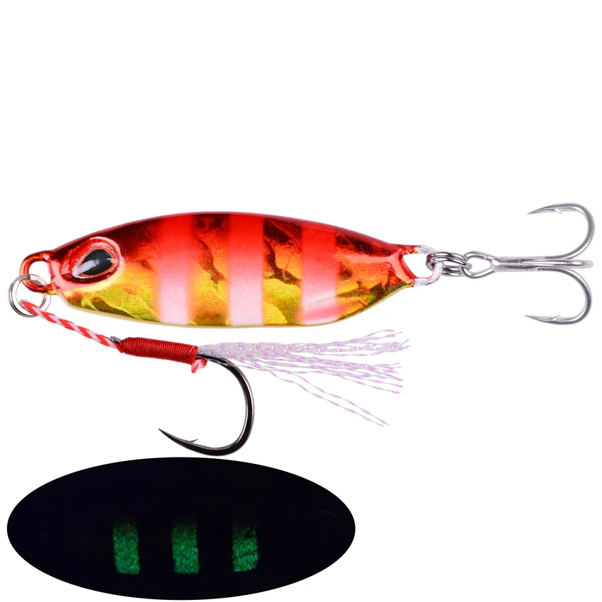 Lot De 5 Leurres De Pêche Plomb Coulant - Chute Lente, Jigging - 10g à 80g (Neuf)