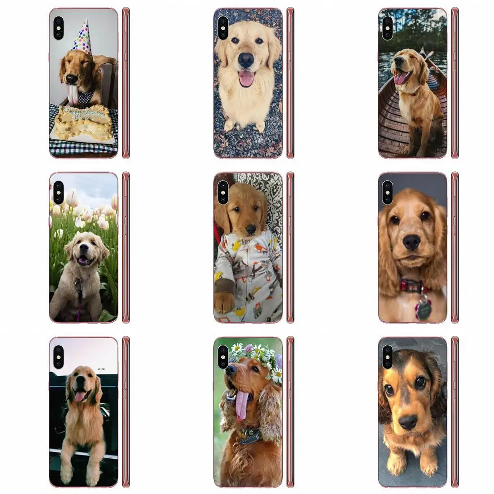 Cocker Spaniels мобильный телефон с щенками из мягкого ТПУ для Samsung Galaxy A10 A20 A20E A3 A40 A5 A50 A7 J1