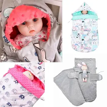 

Newborn Baby Infant Sleeping Bag Cotton Autumn Winter Thickening Dual Use Sleep Sack Swaddle Blanket Autumn Winter