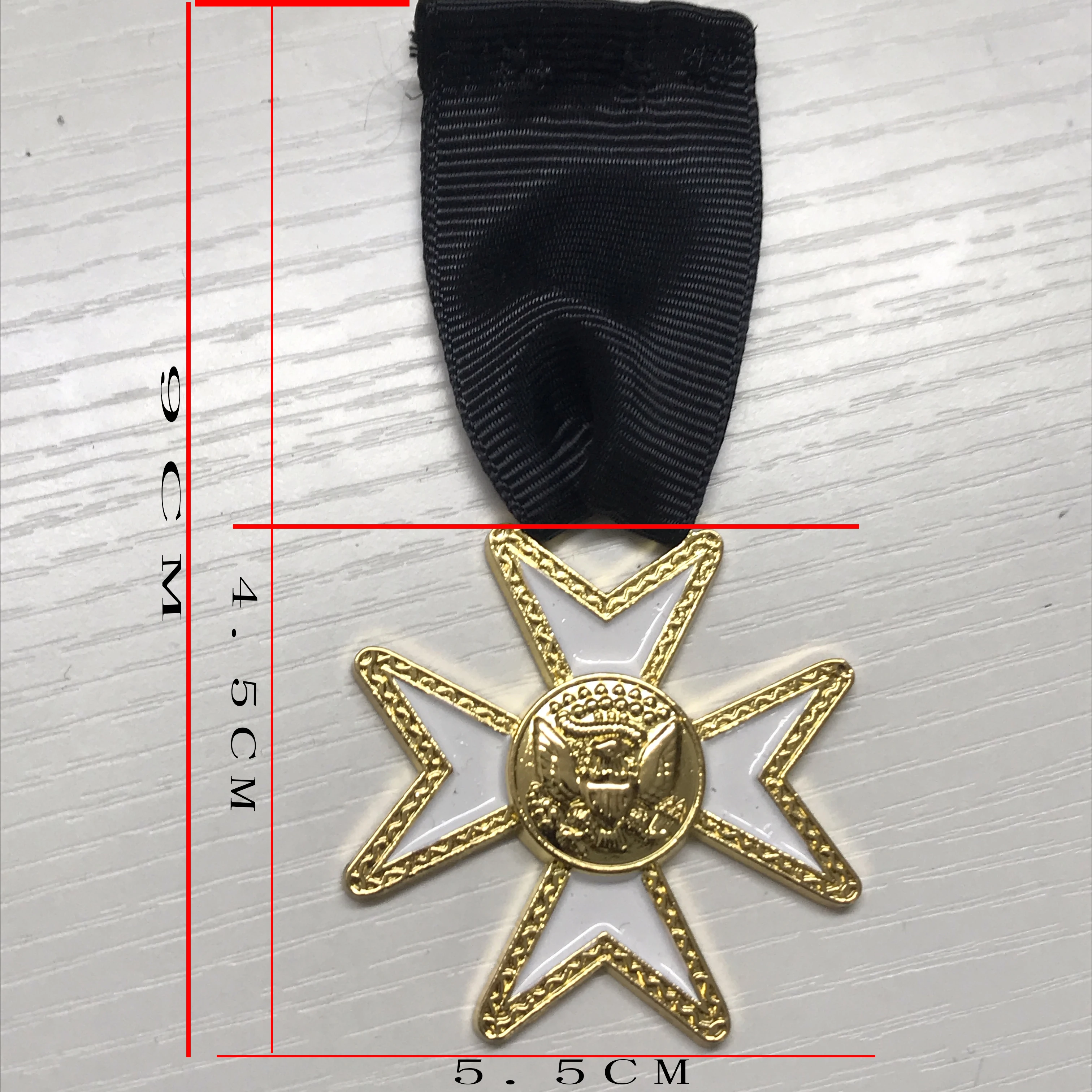 Нью-Йоркская Часовня Рыцарь тамплиер марафон брошь медаль Медаль Крест масонские ювелирные изделия