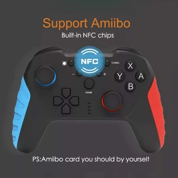 

Switch Pro Wireless Controller Bluetooth Gamepad Video Game USB Joypad with NFC 6-Axis Gyro for Nintendo Switch Console Control