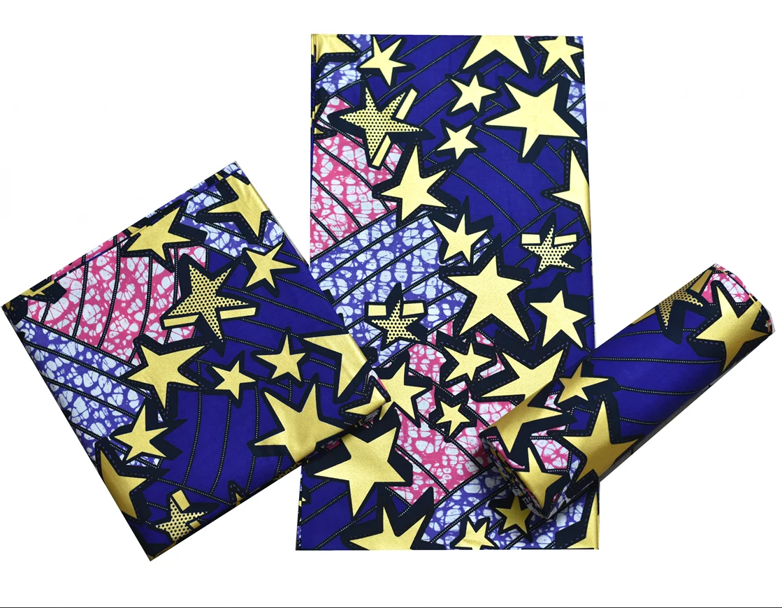 

Новое поступление гарантированно, настоящий золотой воск, африканская Анкара, настоящий воск, Гана, воск, принт, ткань, золотой воск