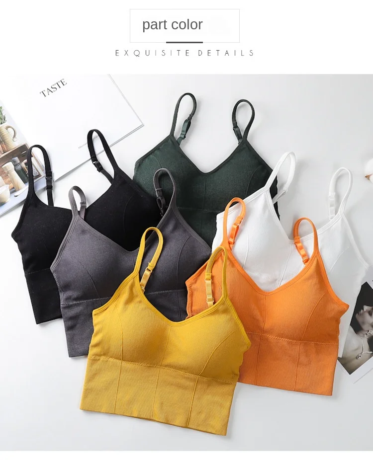 U-shaped Back Bra Tube Top Women Crop Top Daisy Pattern Sexy Lingerie Bra Sports Fashion Street Top