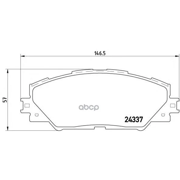 Колодки Тормозные Дисковые Передн Toyota: Rav 4 Iii (Zsa_ Aca_ Ace_ Ala_ Gsa3_) 05- Brembo арт. P83071 |
