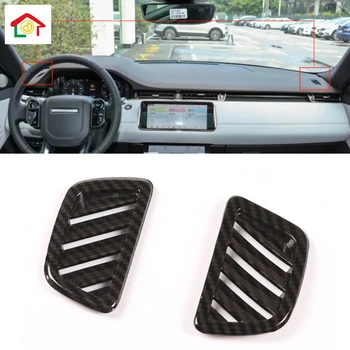 

ABS Carbon Fiber For Land Rover Range Rover Evoque 2020 Dashboard Air Conditioning Vent Outlet Frame Trim Car Accessories