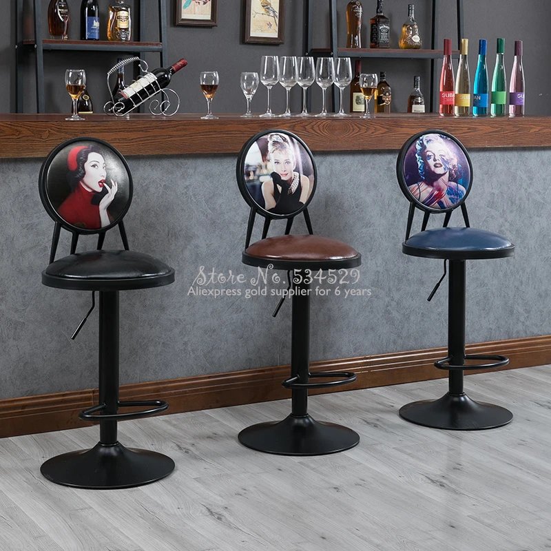 210% барный стул Лифт семейный высокий креативный для стойки регистрации| |
