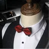 mens bow tie red pointed black and gold fashion butterfly party wedding bow ties for men's girls boys bowtie kids be usable ► Photo 3/4