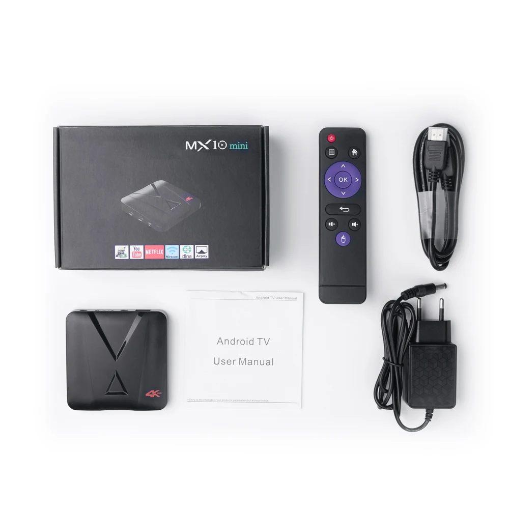 MX10Mini Android tv BOX Rockchip RK3328 четырехъядерный 2 ГБ DDR3 16 Гб EMMC Android 9,0 USB 3,0 2,4 ГГц Wifi MX10 MINI 4K медиаплеер