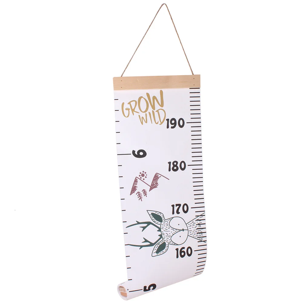 Height Measure Ruler For Children Wooden Wall Hanging Wall Sticker Kids Baby Growth Chart Bedroom Decoration Nordic Style Gift