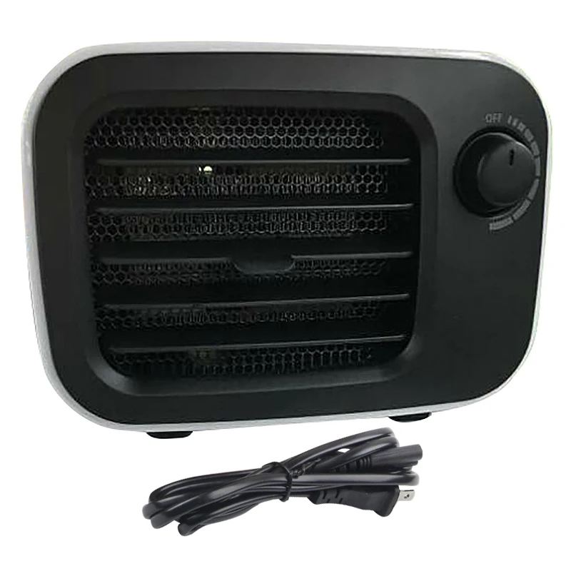 

Portable Desktop Heater Fan Mini Heater Home Office Heater PTC Air Heater-White