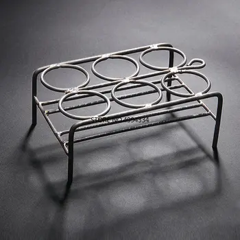 

Free shipping 1Piece/lot 6-hole 30ml Nickel crucible rack support for Laboratory use