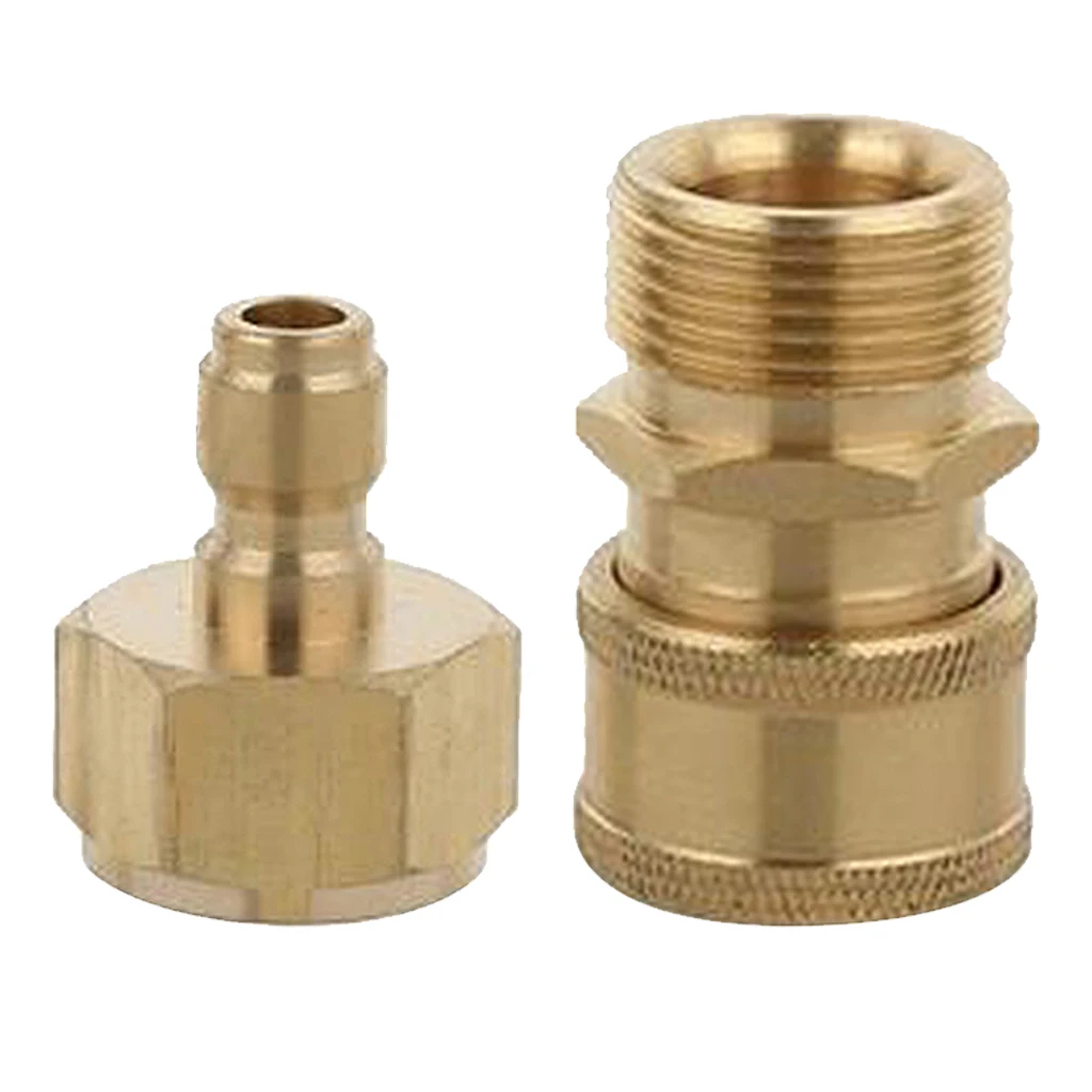 2pcs High Pressure washer Brass Hose quick connect 3/8 male coupler socket 