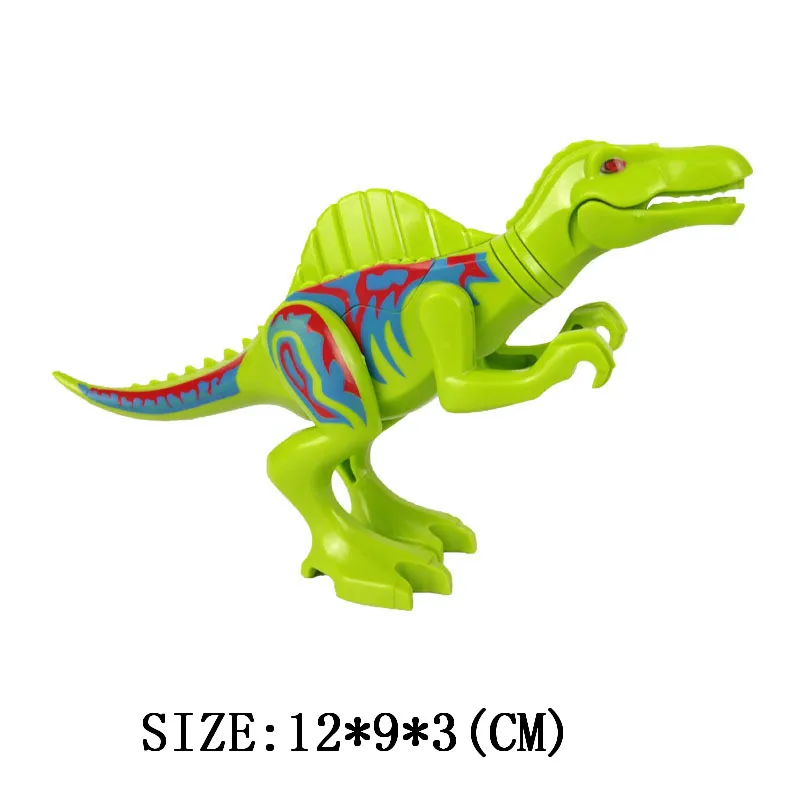 Парк Юрского Периода Динозавры овраптор indominius Rex Baryonyx тираннозавр рекс фигурки строительные блоки кирпичи наборы игрушек - Цвет: Золотой