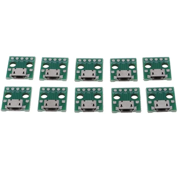

New 10Pcs Or 20pcs Mini Micro USB To DIP Adapter 5Pins Female Connectors PCB Converter Boards