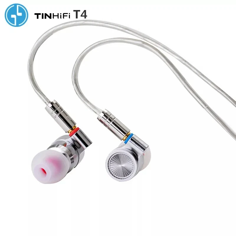Tinhifi Tin аудио T4 металлические наушники 10 мм CNT Динамический драйвер Hi Fi бас