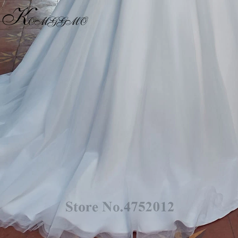 Vestidos De Novia Новое поступление Свадебное бальное платье со шлейфом и кружевной аппликацией Элегантное свадебное платье без рукавов