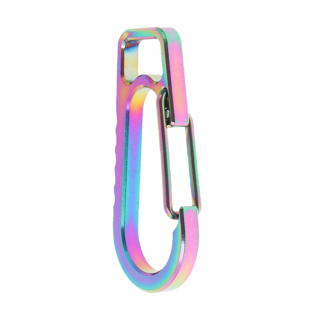 Outdoor Locking Carabiner Buckle Spring Snap Clip Hook Hanging Keyring Eyelet Keychain