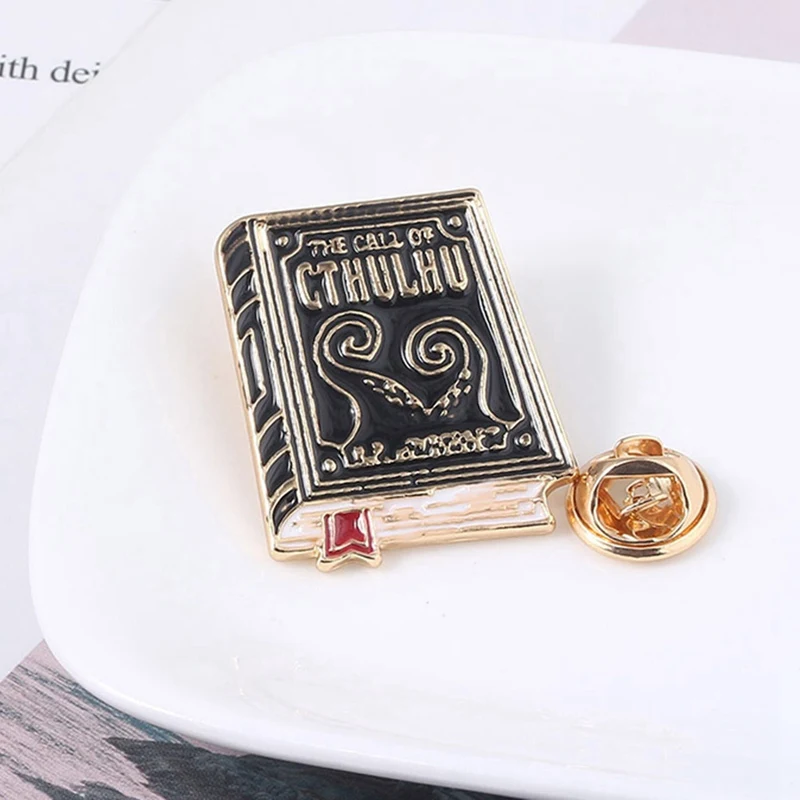 Брошь на значок "Зов Cthulhu", loveccraft, Книжная, художественная, эмалированные булавки, броши для женщин и мужчин, булавка на лацкане, ювелирное изделие, подарок