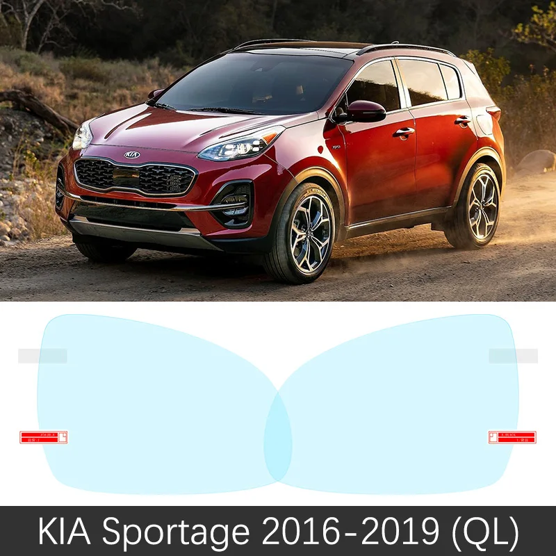 Полное покрытие Защитная противотуманная пленка для Kia Sportage 2005~ JE KM SL QL R 2005~ автомобиля зеркало заднего вида непромокаемые аксессуары - Название цвета: Sportage 2016-2019