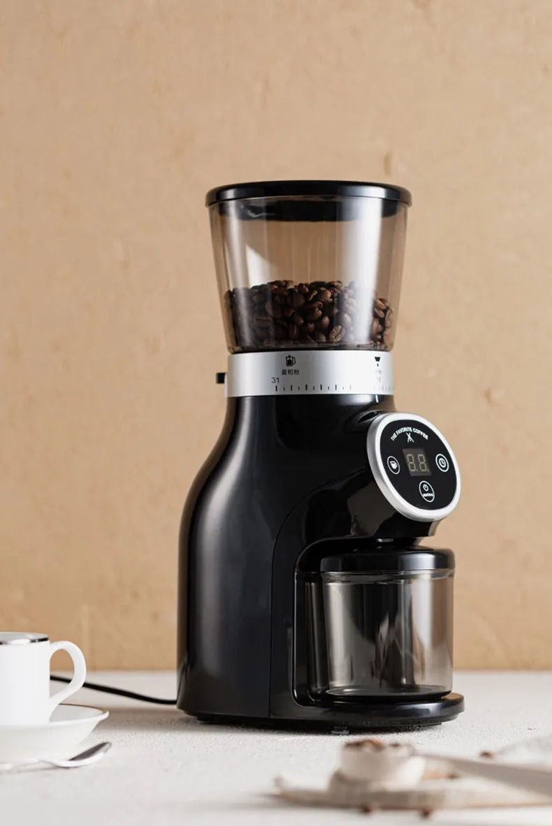 48mm Cutting Disk Electric Coffee Grinder Burr Mill 31 Levels Adjustable  Thickness Coffee Grinder Coffee Grinding
