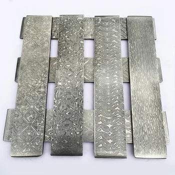 Nuovo modello VG10 Sandwich in acciaio di Damasco per coltelli squisiti fai-da-te che realizzano lama di coltello in acciaio inossidabile vuota ha stato trattamento termico 1