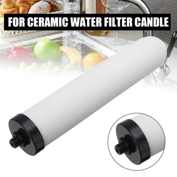 

10'' Ceramic Water Filter Candle Gravity Purifier Cleaning Candle Replacement For Bathroom Desktop Faucet Water Filter Purifier
