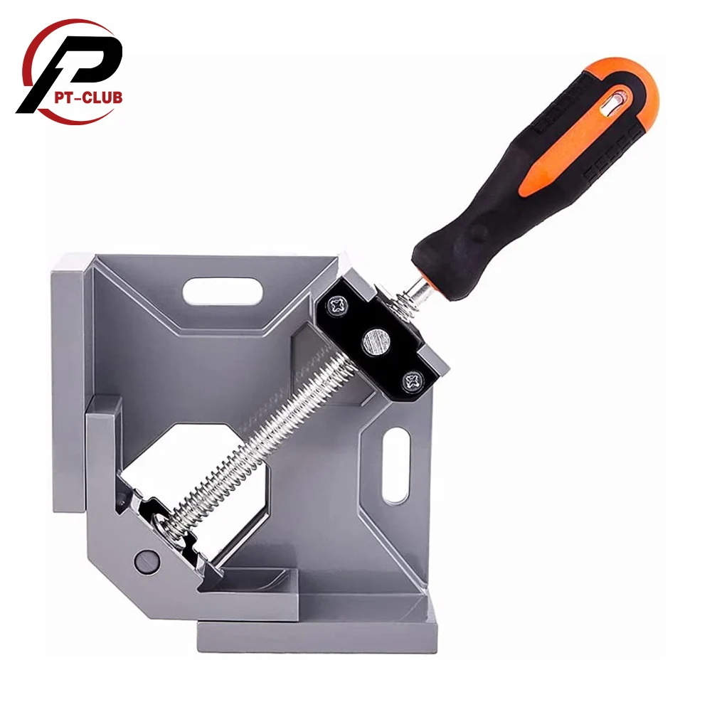 

Carpentry Corner Clamp Right Angle Clip Clamp Tool Rubber Handle 90 Degrees Bracket Woodworking Photo Frame Vise Holder