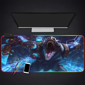 

Anime LOL League Of Legends Gaming RGB MousePad Large Locking Edge Speed Game Gamer LED Mouse Pad Soft Laptop Notebook Mat