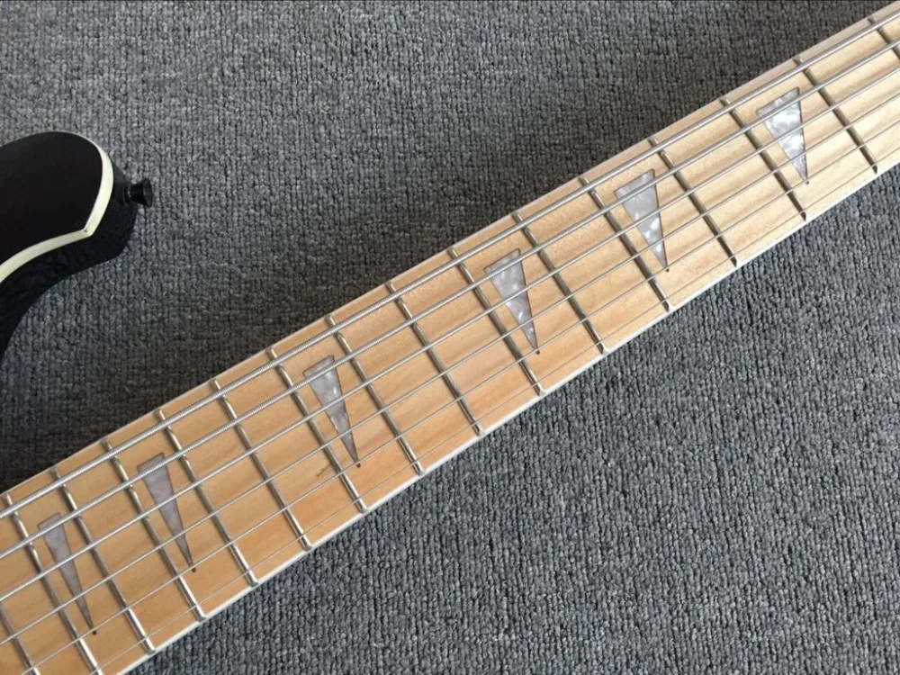 Завод+ черный рикенбэк 4003 fireglo электрический бас 6 Струны для гитары Ricken bass Акула гриф вставки