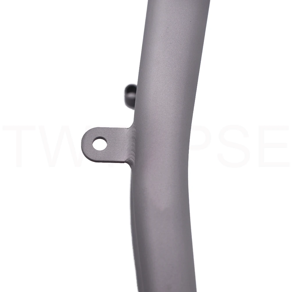TWTOPSE 280 г титановая Велосипедная вилка для Brompton Складная велосипедная передняя вилка CNC V C тормоз 1-1/" 74 мм размер легкая часть