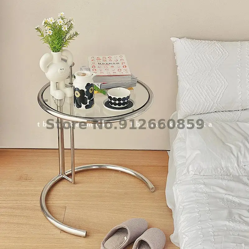 Medieval tea quiet wind sofa transparent lifting edge Nordic minimalist glass coffee table | Мебель