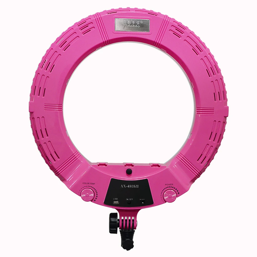 Yidoblo AX-480EII 5500K Warm /& Cold Bio-Color Camera Photo//Studio//Phone//Video 18 240 LED Ring Light LED Lamp Makeup Ring lamp AX-480EII