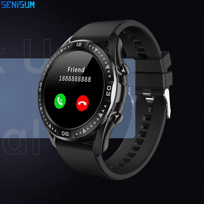 

Local Music Smart Watches Men 2021 Connect TWS Headset Bluetooth Call 1.28 inch Screen Sedentery Smart Bracelet For Huawei Apple