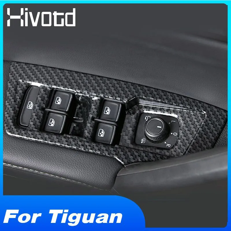 Hivotd для тигуан 2019 аксесуары Tiugan MK2 2020 Автоаксессуары из углеродного волокна