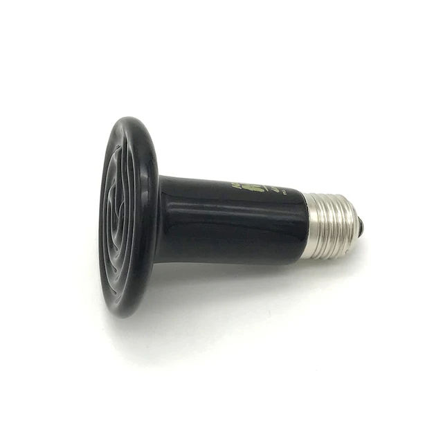 110V 220V Pet Heating lamp Infrared Ceramic Emitter Heat Light Bulb Pet Brooder Chickens Reptile Lamp 25/50/75/100/150/200W 3