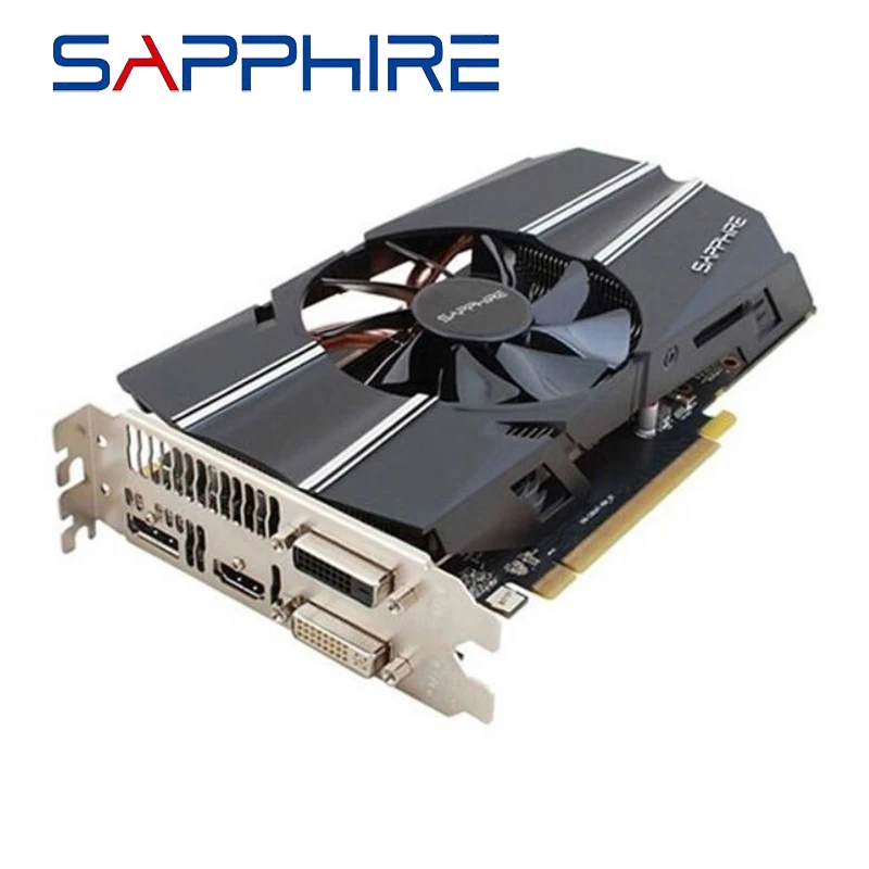 Original Used SAPPHIRE R7 260X 2GB Video Cards GPU For AMD Radeon R7260 Graphics Cards  Computer PC Game PCI-E