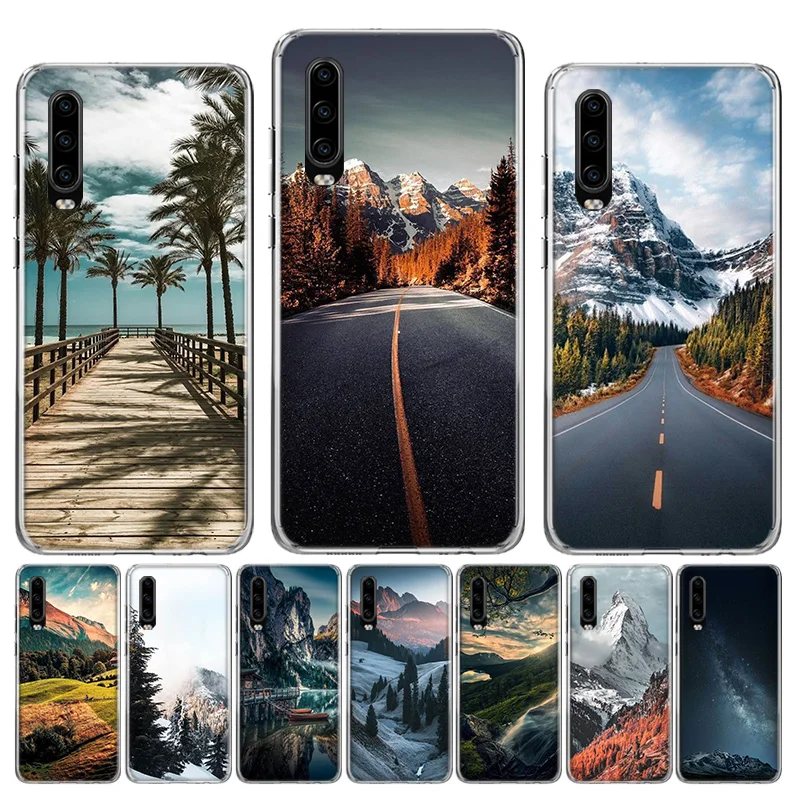Черный белый мягкий силиконовый чехол для Huawei P40 P30 P20 P10 lite Mate 10 20 30 Pro + | Мобильные