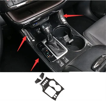 

Car modification Car accessories Carbon fiber style Indoor Gear Shift Frame Cover For Toyota Highlander 2015-2019