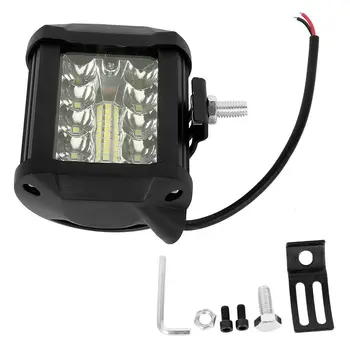 

2PCS LED Car Light Truck 9-32V DC 6000K 4inch 120W 20000LM Bar Flood Spot