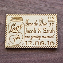 Свадебные деревянные преимущества, пользовательские сохранить дату деревянные магниты, выгравированные свадебные подарки, свадебные памятные