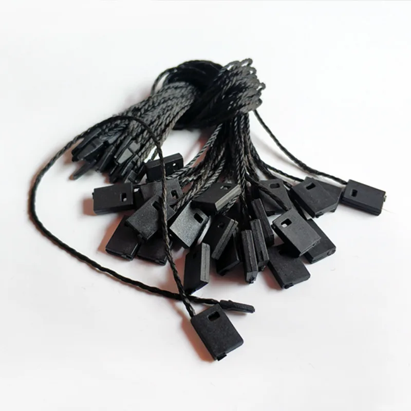 New Wholesale Nylon Hang Tag Seal String Black Cords Garment Hang