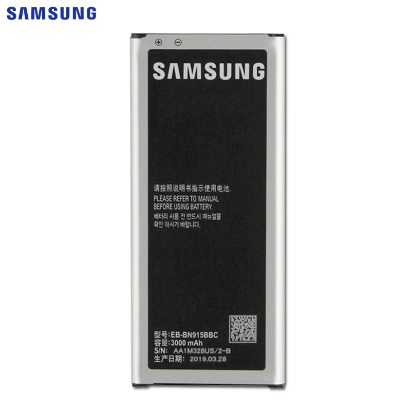 Оригинальная батарея samsung EB-BN915BBE для samsung GALAXY Note Edge N9150 N915K N915L N915FY N915D N915F N915S G9006V SM-N915G NFC