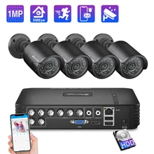 Камера видеонаблюдения Techage 8 каналов 720 пикселей HDMI AHD DVR 4 шт. 1 0 МП