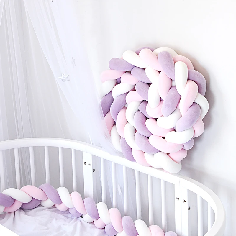 braided baby bed bumper